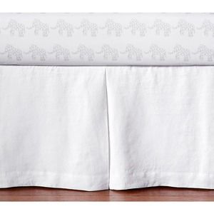 Pottery Barn Kids Baby Belgian Linen Flax Crib Skirt